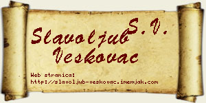 Slavoljub Veškovac vizit kartica